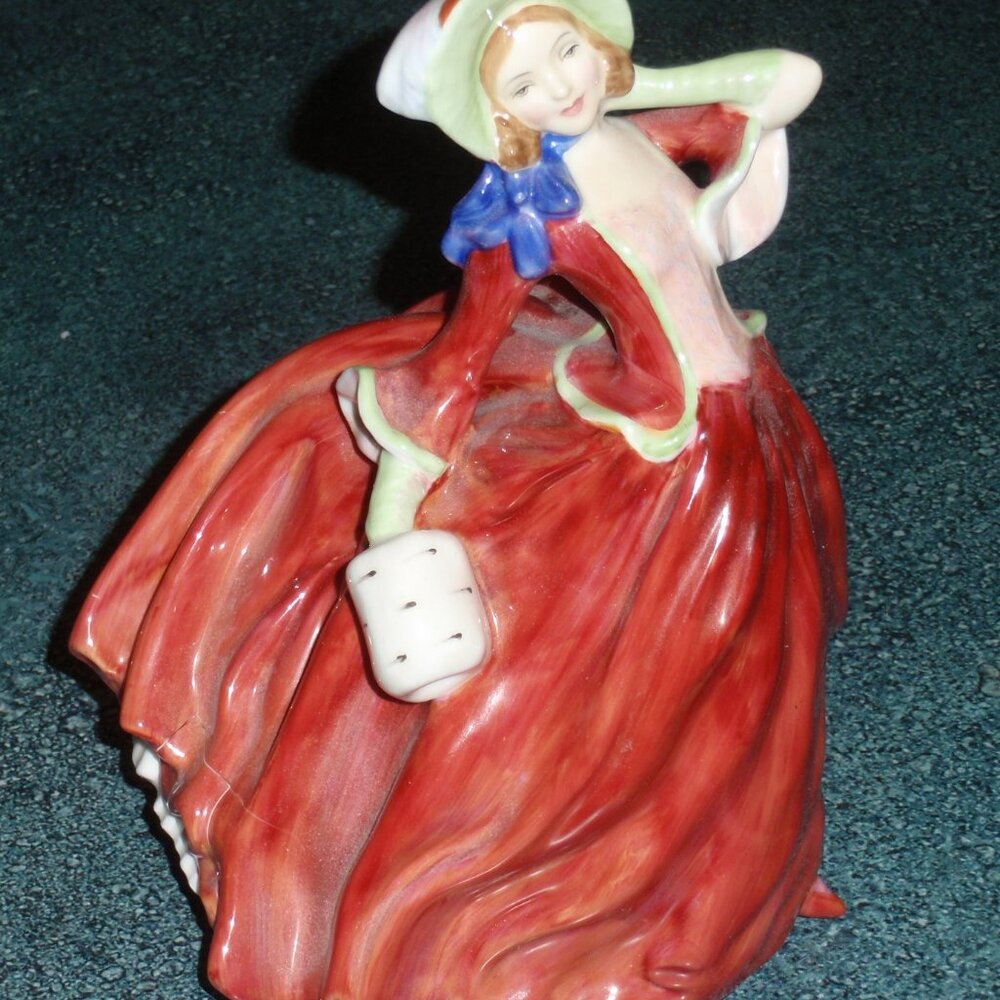 Vintage Royal Doulton Porcelain Collectible Figurine "Autumn Breezes" HN1936 - Picture 7 of 9